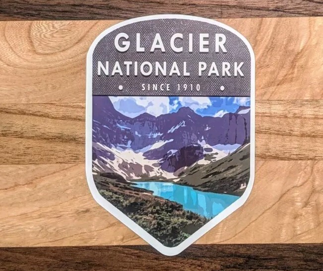 3″ Glacier National Park Sticker Decal