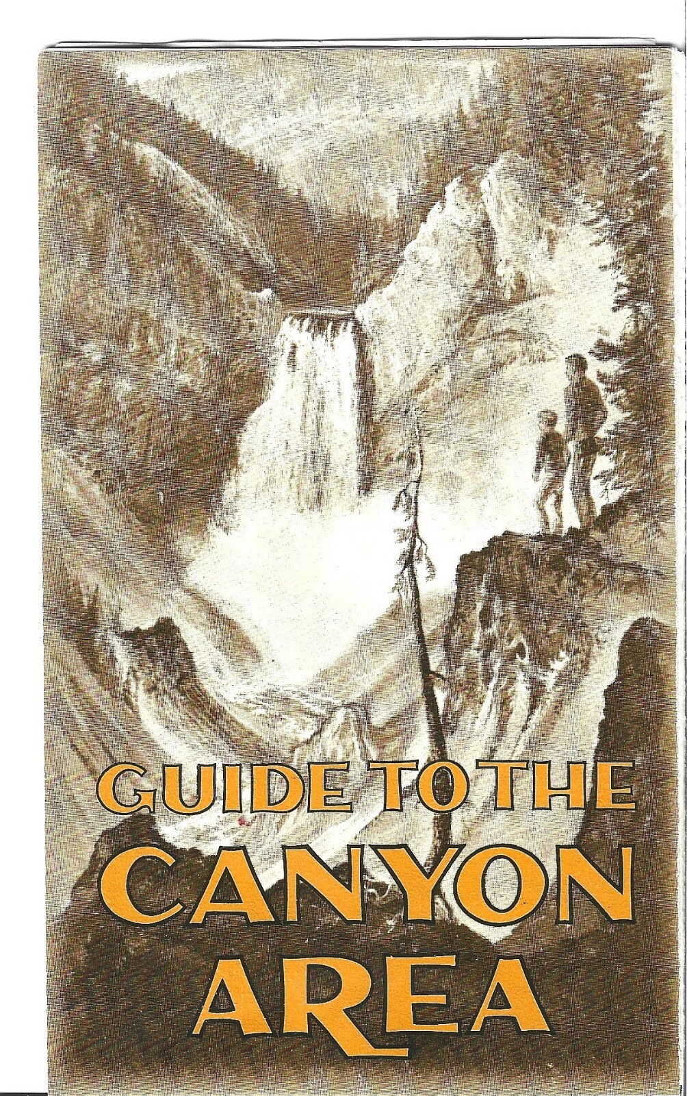 1967 YELLOWSTONE NATIONAL PARK ~ GUIDE TO THE CANYON AREA VG CONDITION