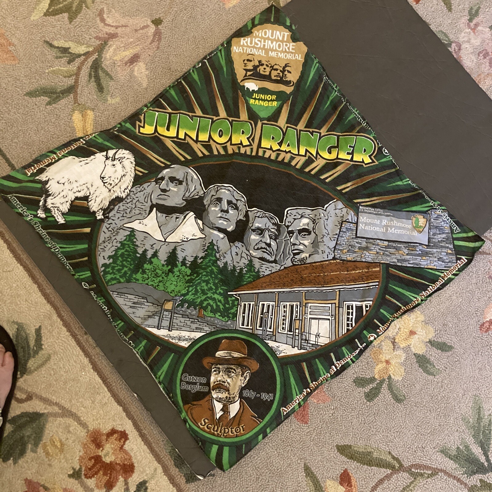 Mount Rushmore National Memorial Monument Junior Ranger Scarf