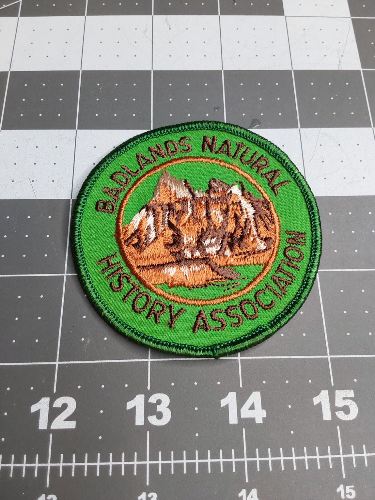 Travel Souvenir Patch Badlands Natural History Association