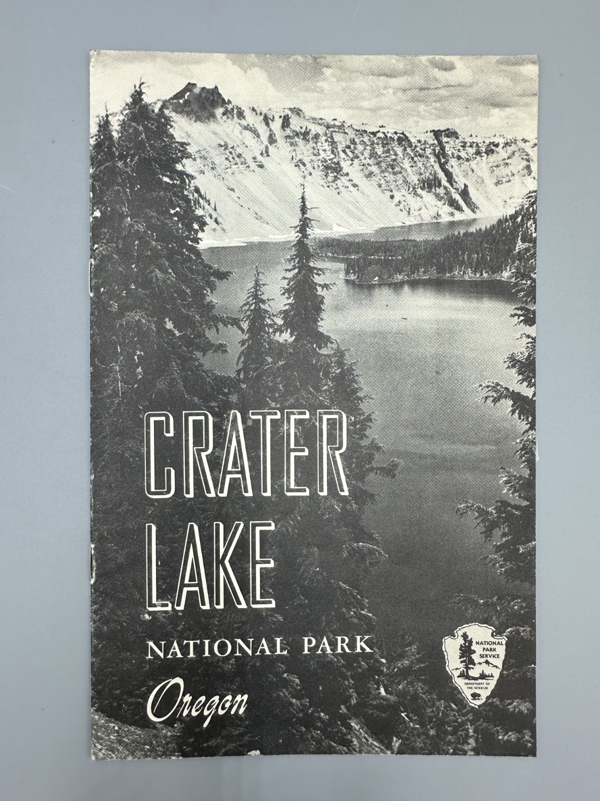 1956 CRATER LAKE National Park OREGON Travel BROCHURE Vintage