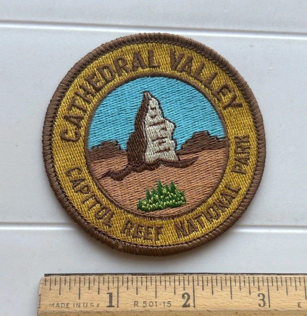 Cathedral Valley Capitol Reef National Park Round Embroidered Souvenir Patch
