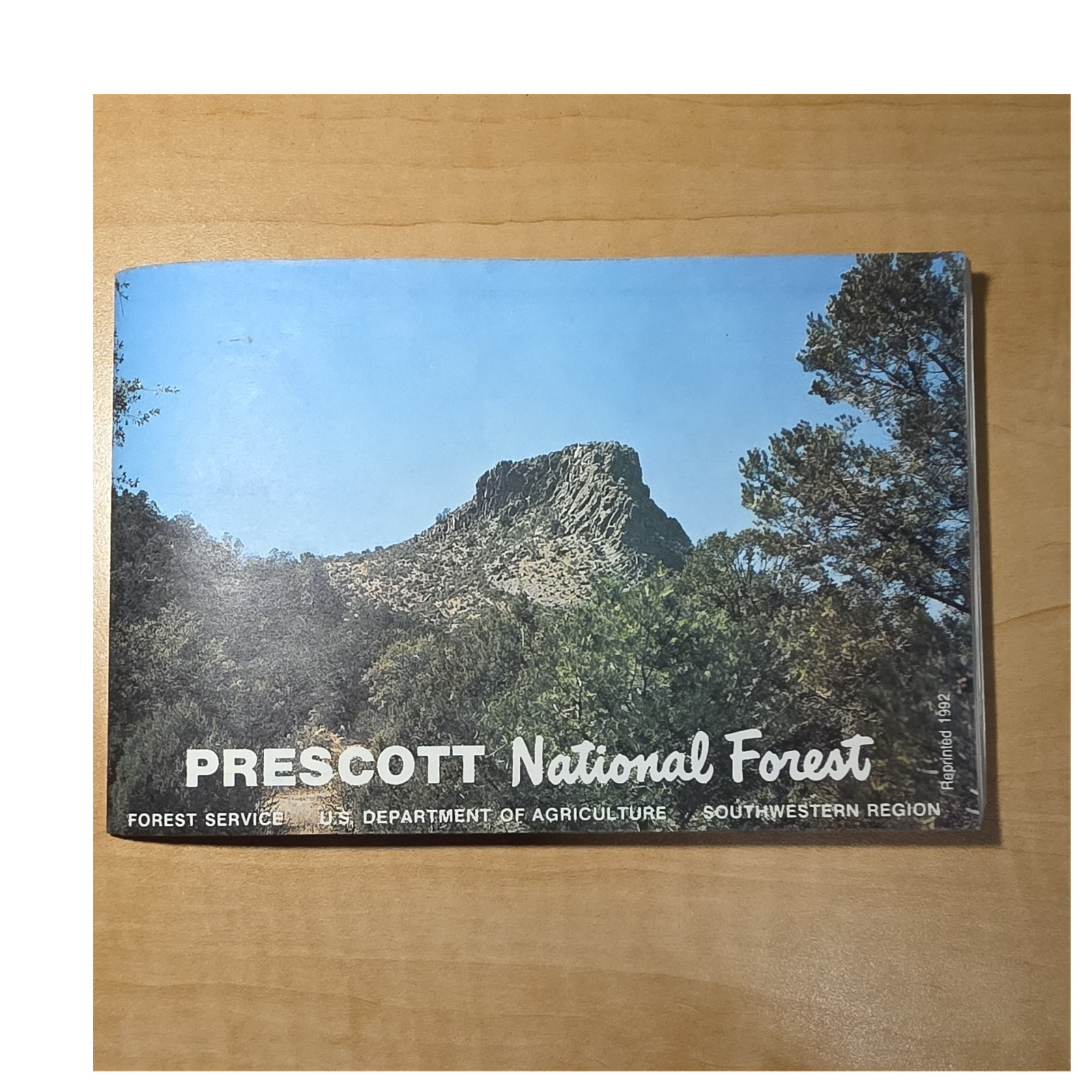Prescott National Forest U.S. Forest Service Brochure/Map Booklet Reprint 1992