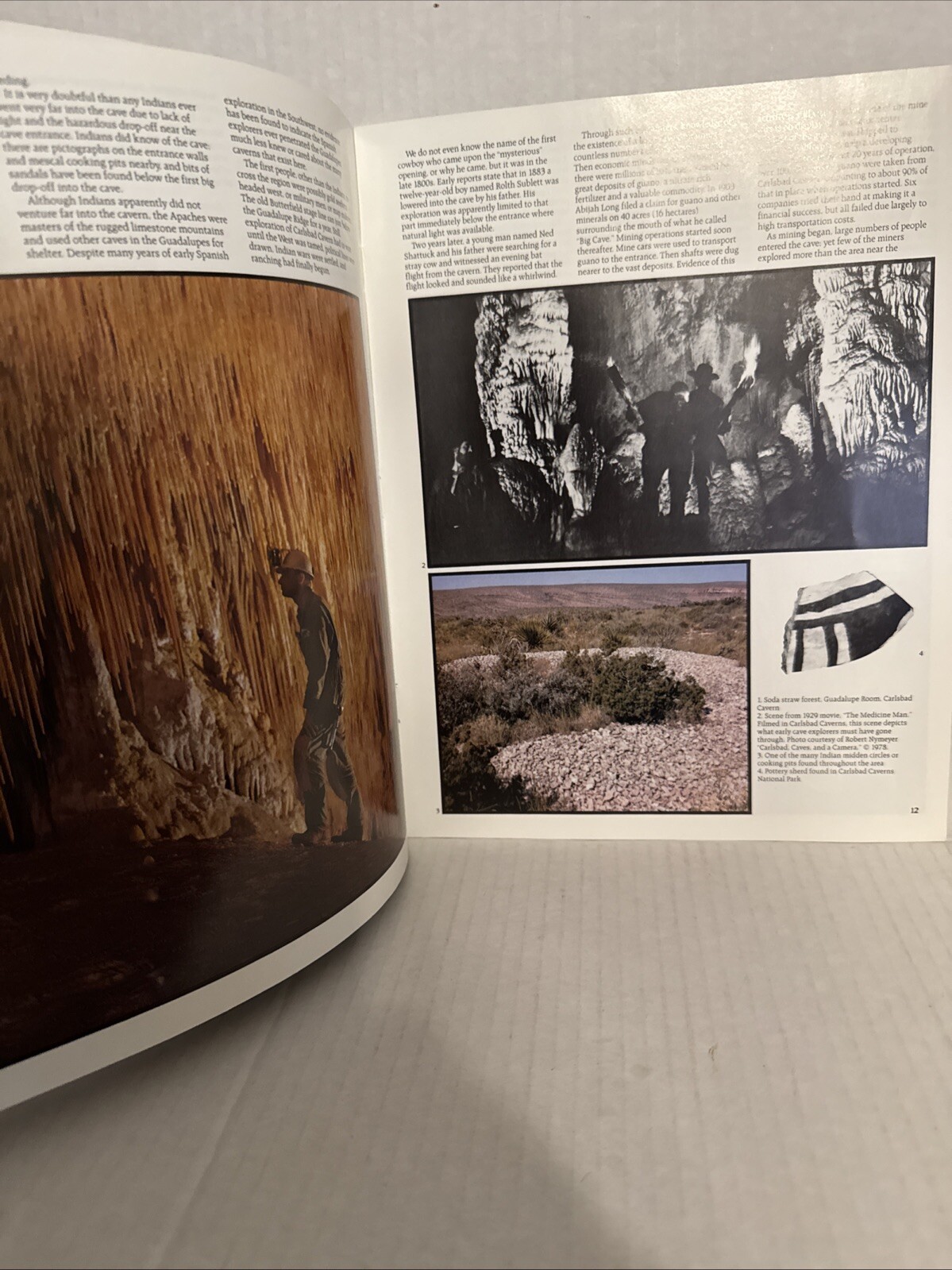 Vintage 1981 Carlsbad Caverns National Park Tourist Magazine Guide Soft Book