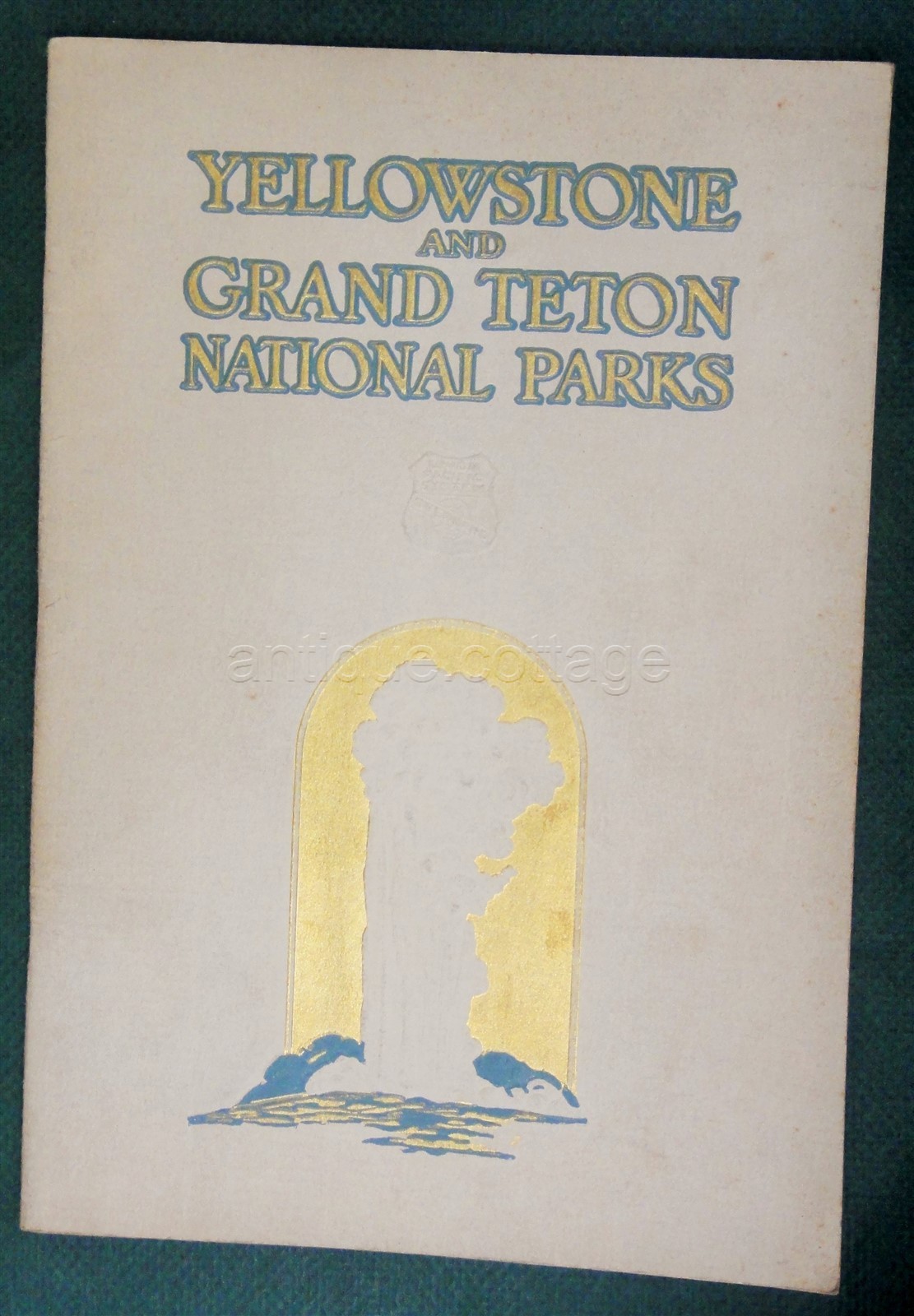 antique YELLOWSTONE and GRAND TETON NATION PARK union pacific rr photo book