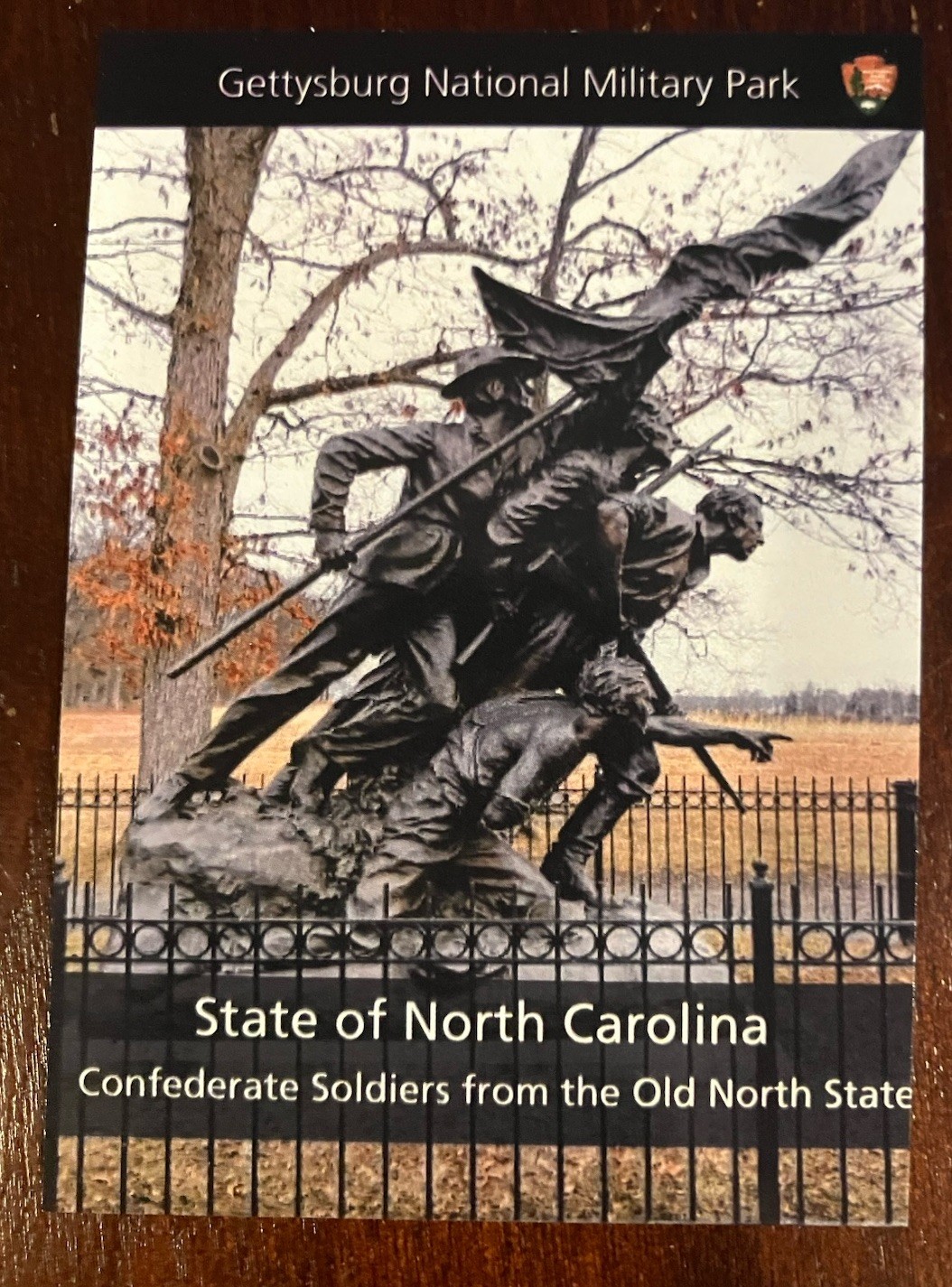 NPS Trading Card – Gettysburg NMP -State Of North Carolina