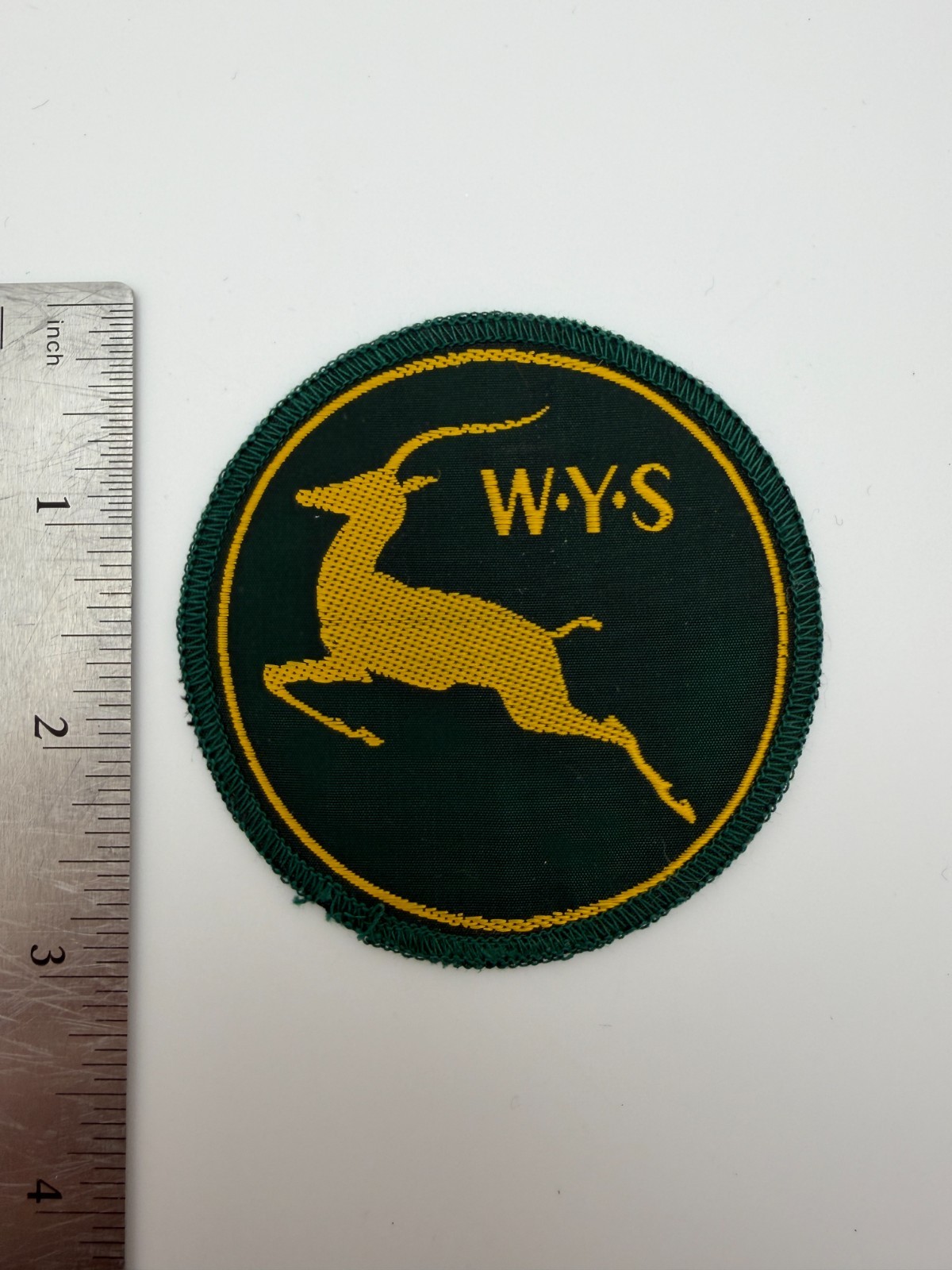 United States Wyoming Youth Service Antelope Sew On Patch Vintage