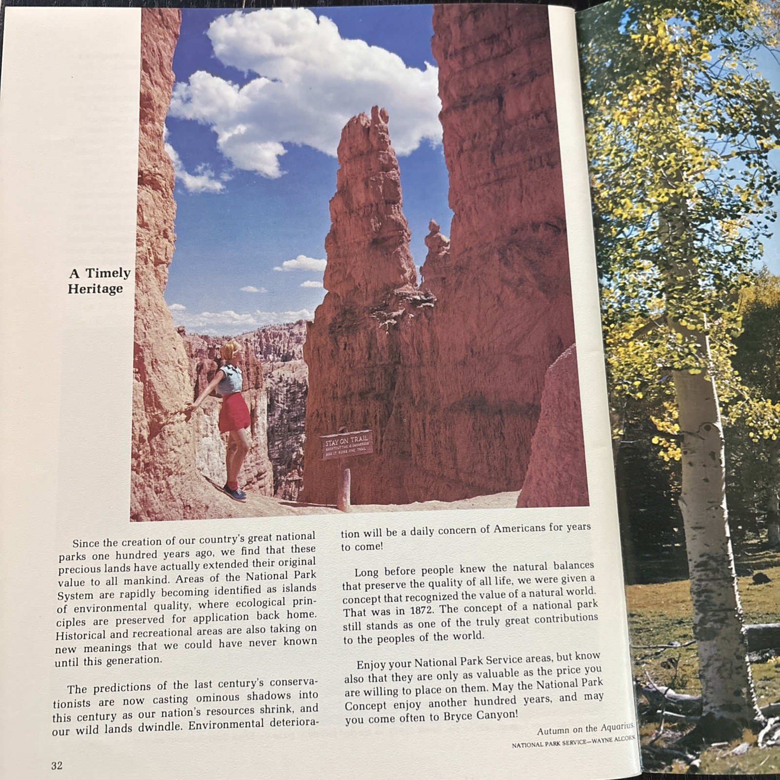 National Parks Centennial Bryce Canyon (1976/Trade Paperback) by Don Follows