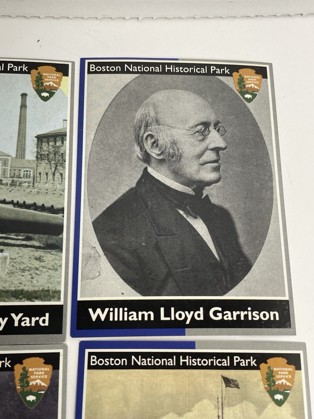 Set (7) NPS BOSTON NHS HISTORIC SITE Garrison Dry Dock Navy Yard Lawson CARDS