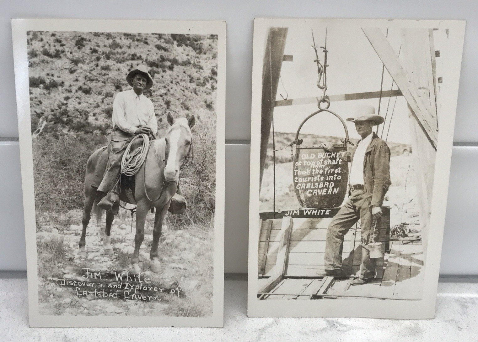 Jim White Carlsbad Caverns National Park Souviner Booklet & Post Cards 2 RPPC