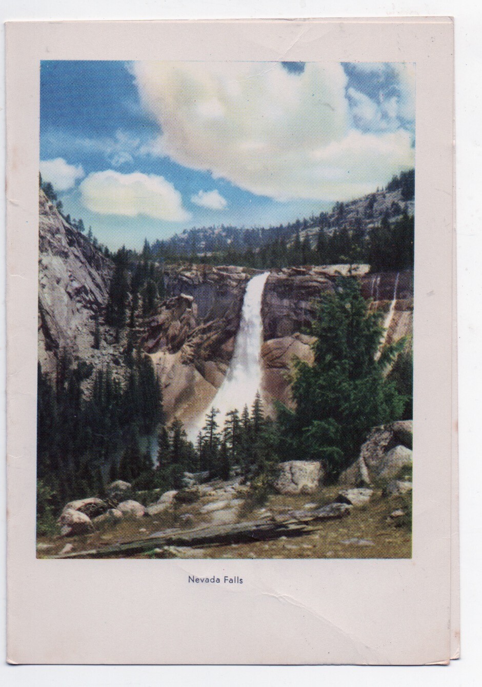 1948 Camp Curry Yosemite National Park Dinner Menu showing Nevada Falls
