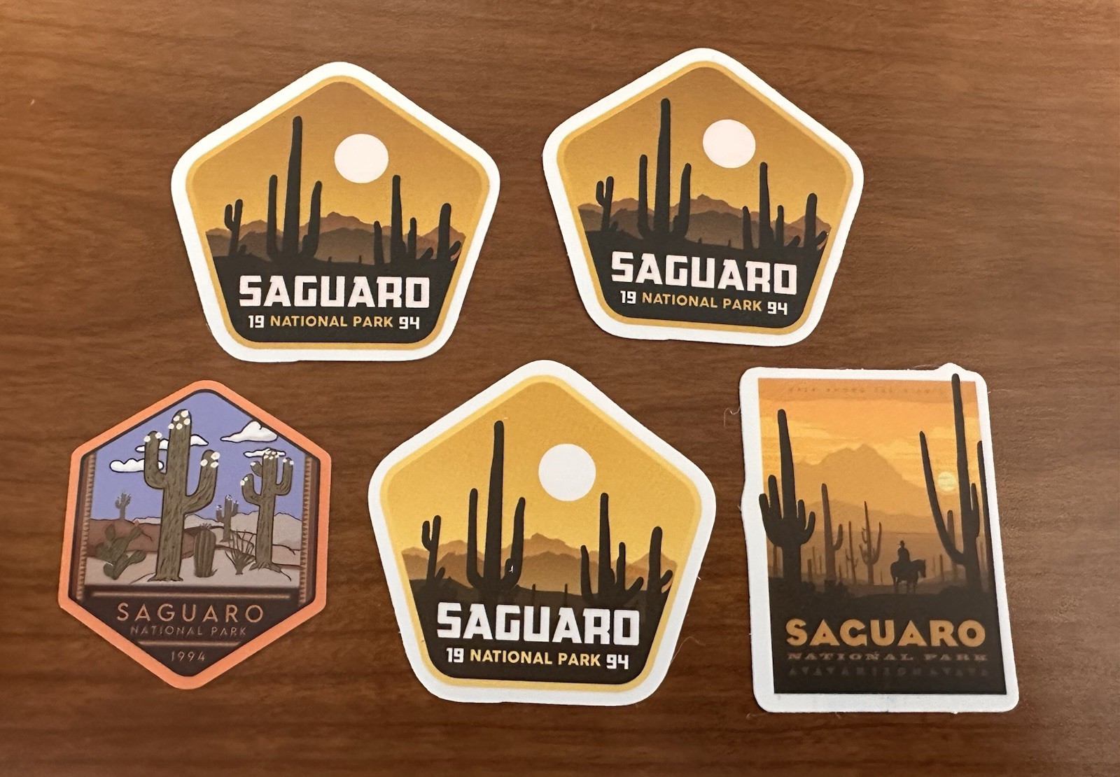 Saguaro National Park Set Of 5 Stickers