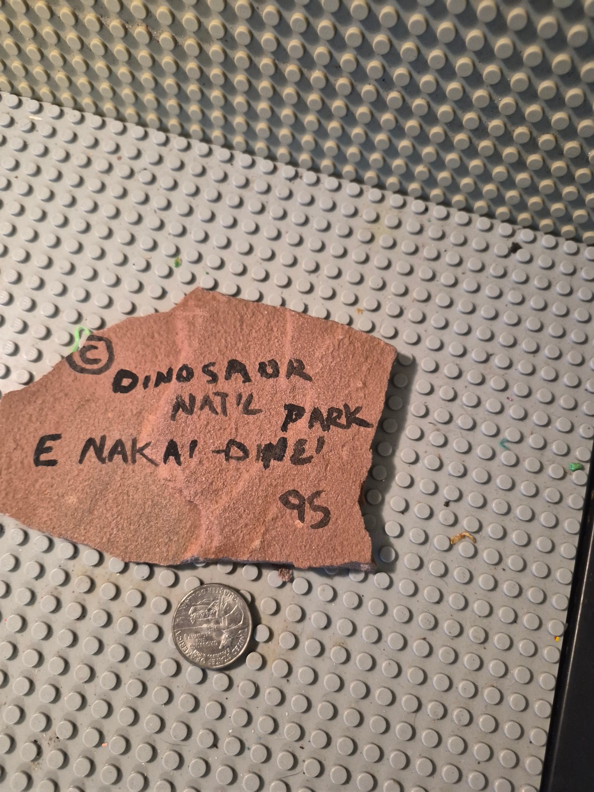 Dinosaur National Monument By Nakai-Dinei 1995 artist signed stone souvenir gift