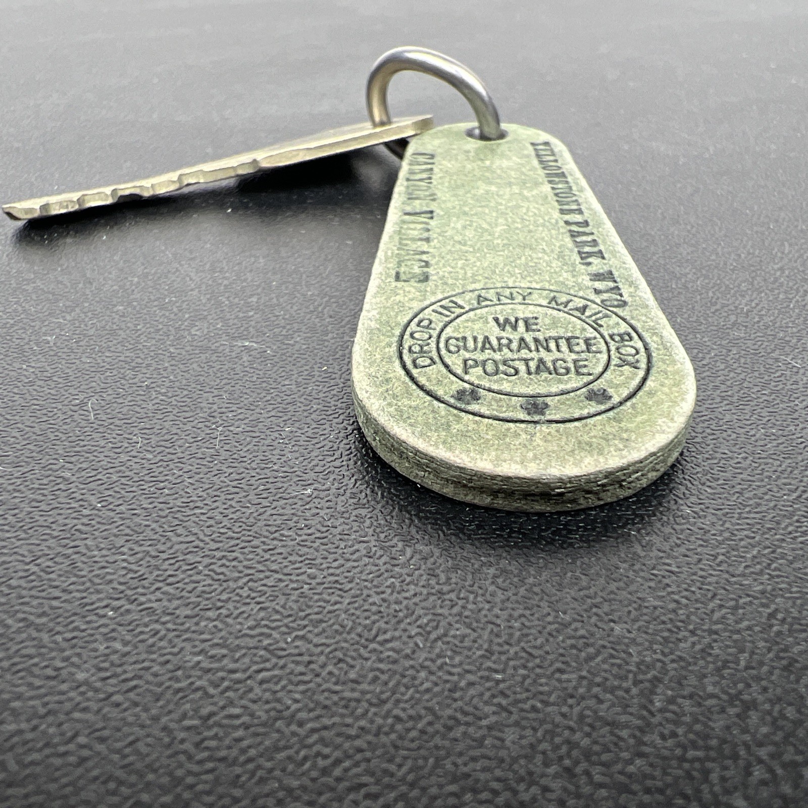 Vintage Yellowstone National Park Canyon Village Key Chain Hotel Wyoming G-44