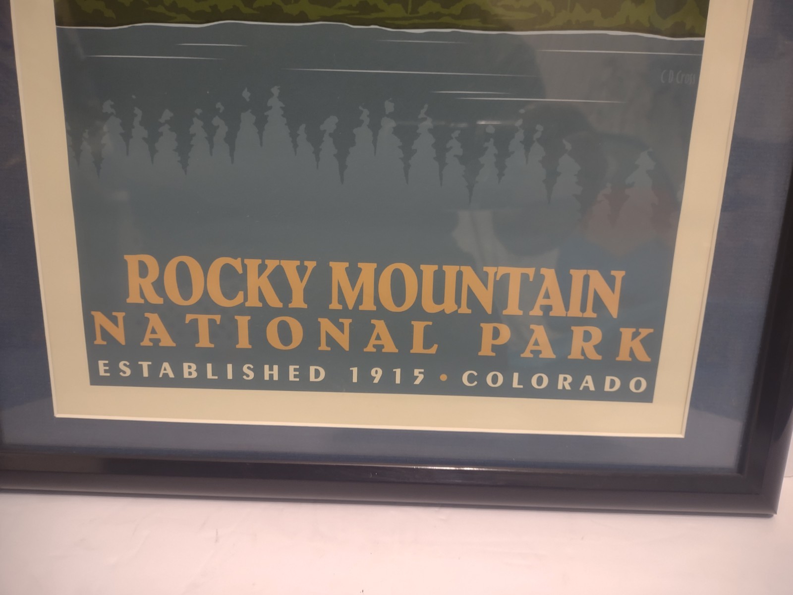 Rocky Mountain National Park Bear Lake Glacier Gorge Framed Poster – Retro D7