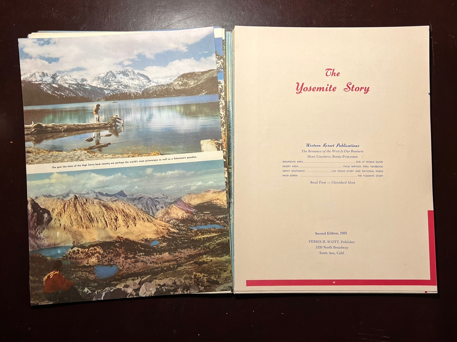 ** The Yosemite Story, (Maps- History- Romance) Souvenir Magazine, 1955
