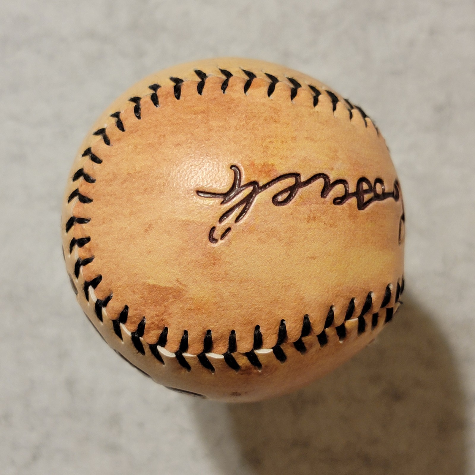 Theodore Roosevelt Yellowstone National Park Souvenir Baseball Engraved Leather