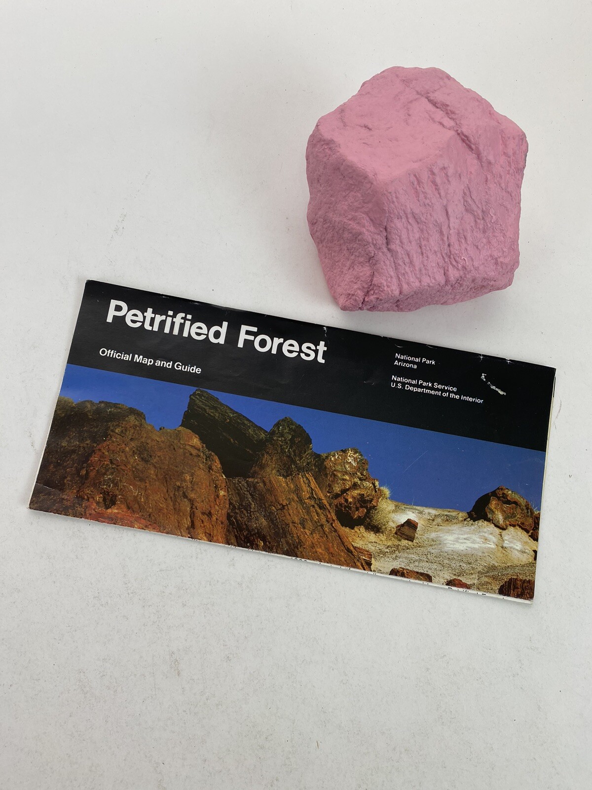 1992 Petrified Forest National Park Official Map and Guide Arizona