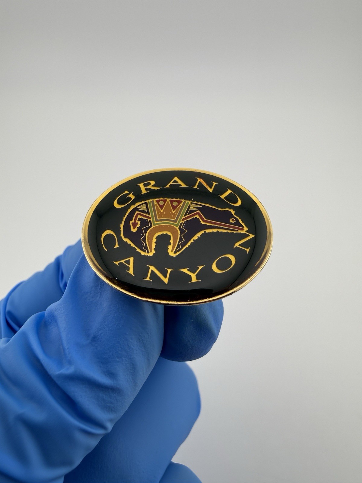 Grand Canyon National Park Black Bear Enamel Lapel Pin VTG?