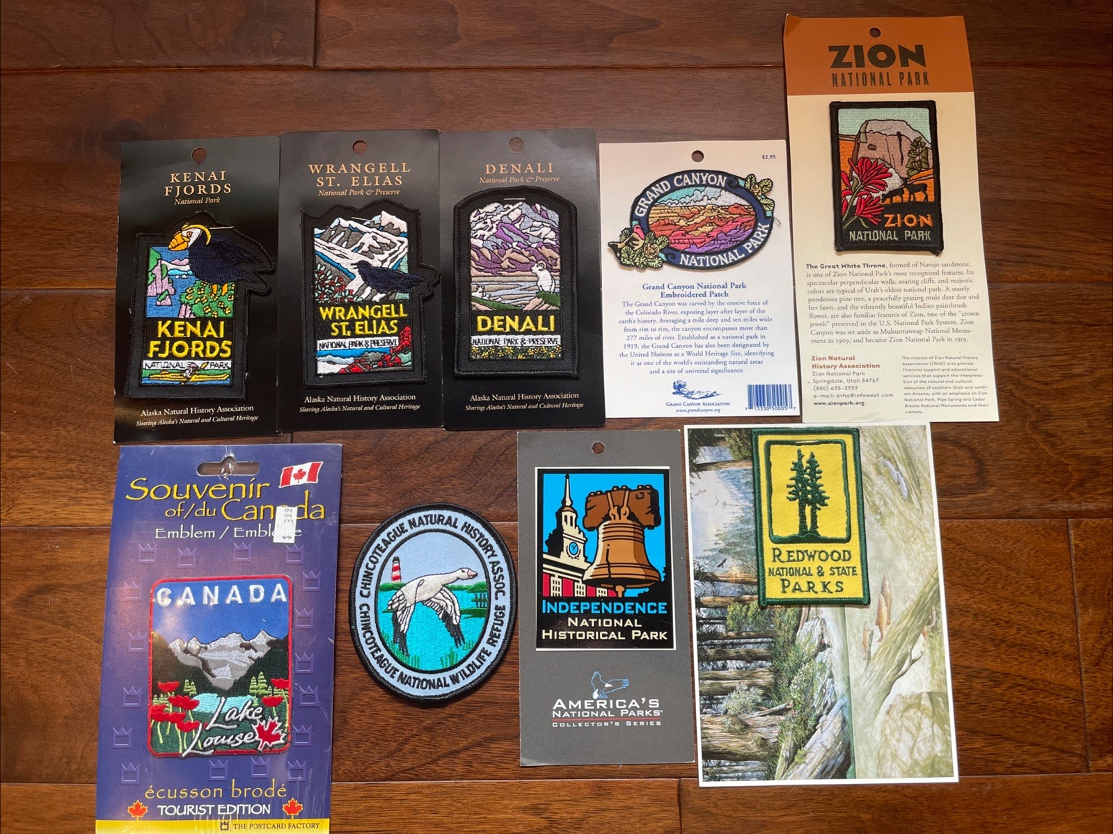 National Park Patches And Sticker Collection Of 9