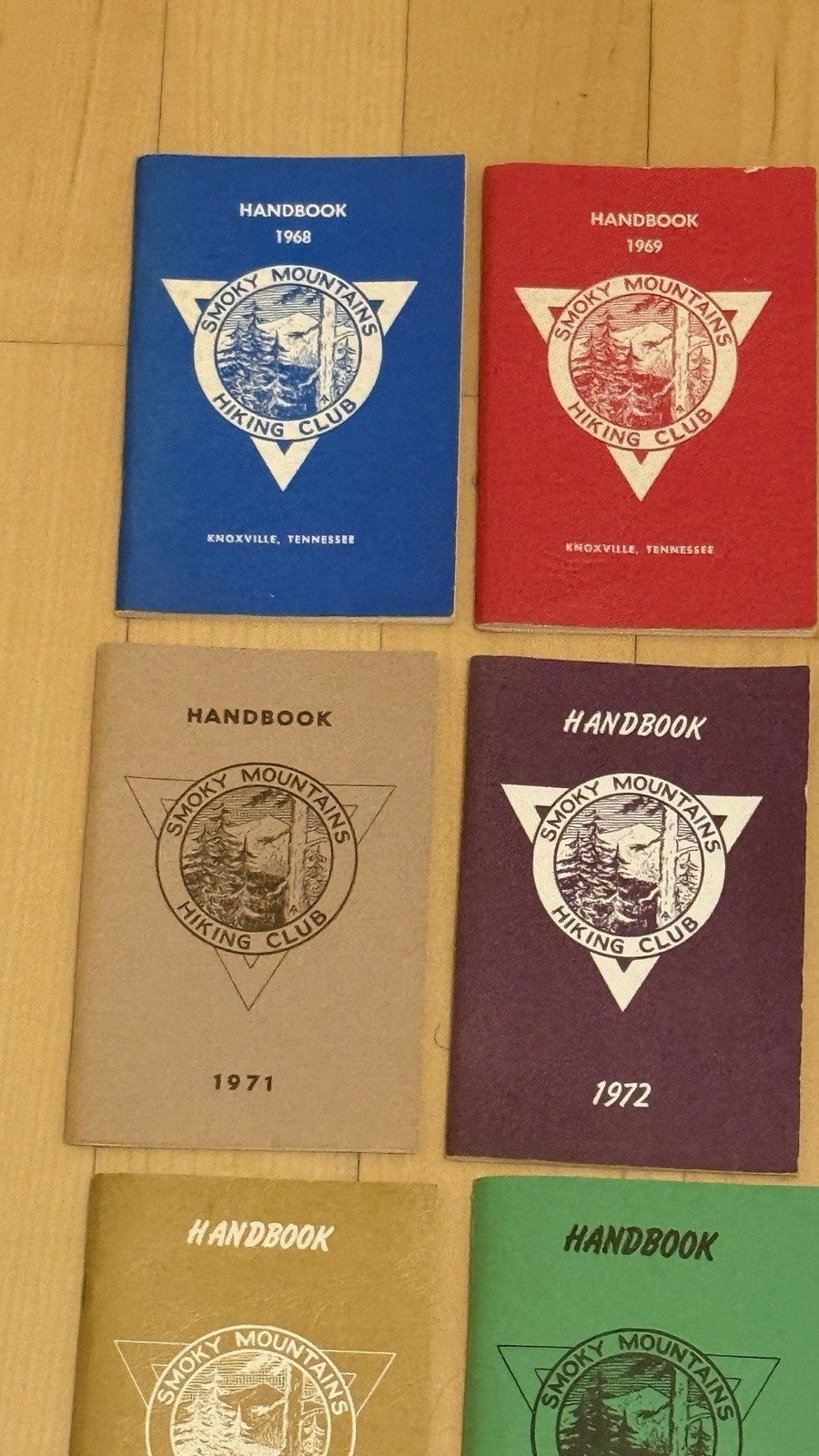 Smoky Mountains Hiking Club 1968-1985 Handbook Lot Vintage Knoxville TN SMHC